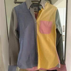 Brooks Brothers Pastel Button Down Long Sleeve Blouse